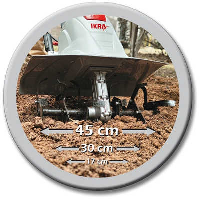 IKRA FEM 1500 ELEKTRICKÝ ZAHRADNÍ KULTIVÁTOR 1500W / 45CM PREMIUM EWIMAX - OFICIÁLNÍ DISTRIBUTOR - AUTORIZOVANÝ PRODEJCE IKRA