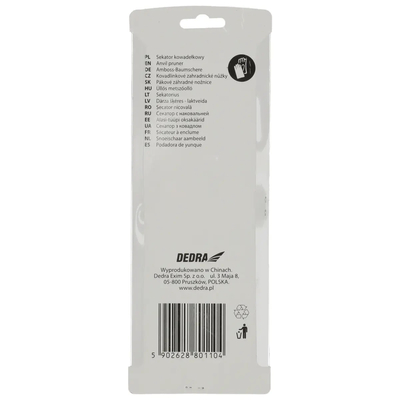 DEDRA 80A010 Zahradní nůžky s kovadlinovým mechanismem, nůžky na suché větve SK5 20 mm, aretace