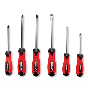 Set of 6pcs screwdrivers, CrV steel