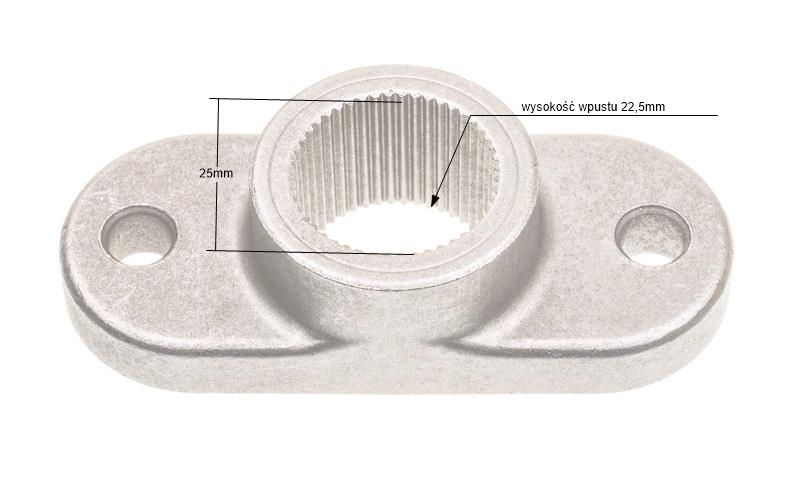 Adapter kosiarki MTD B115 J115 RO6626 - wymiary