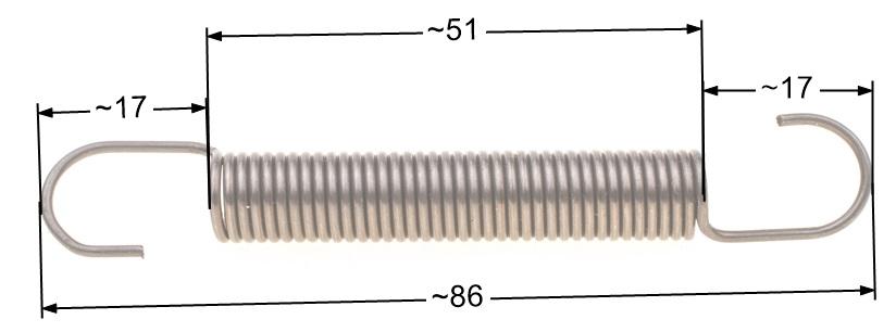 Sprężyna napinacza noży MTD 8R76-80 - zdjęcie 1