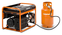 DAEWOO GDA 3500 DFE AGREGAT GENERATOR PRĄDOTWÓRCZY LPG / BENZYNA 2x16A, MOC 3,5kW  - OFICJALNY DYSTRYBUTOR - AUTORYZOWANY DEALER DAEWOO
