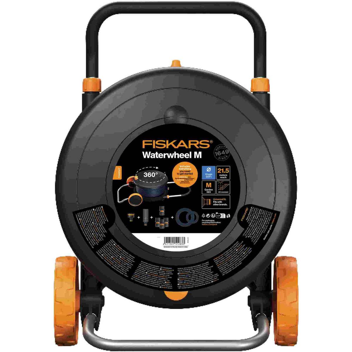 Bęben z wężem M 13 mm 1/2 20 m Comfort 1071639 widok z przodu na bęben