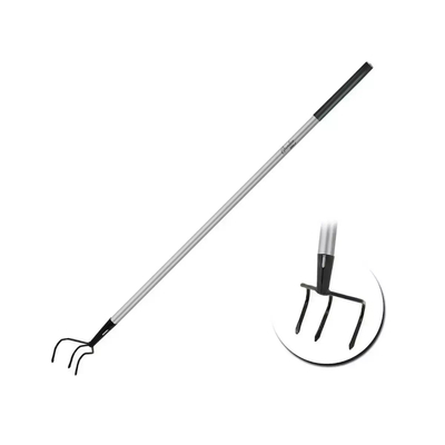 DEDRA Garden 80B072 Zahradní trojzubec 128 cm, kultivátor, hroty, kovová rukojeť