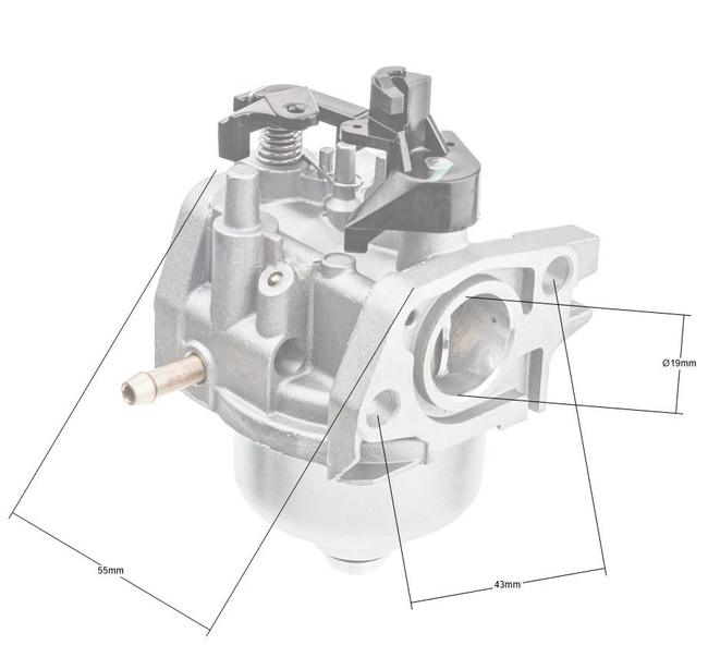 Loncin LC1P70FA carburetor with shaft 080005