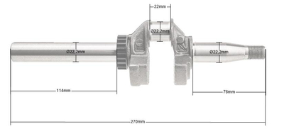 B&S Series 450 500 550 OHV crankshaft ORIGINAL PART 590538