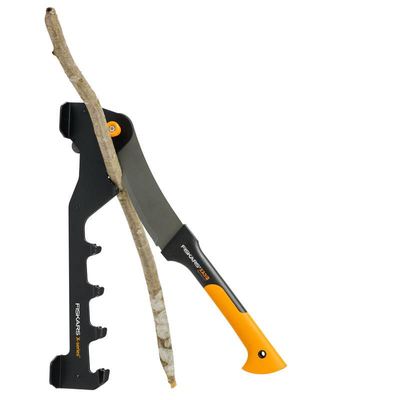 Fiskars X-Series wall-mounted splitting machineTasks cleaver with wall bracket