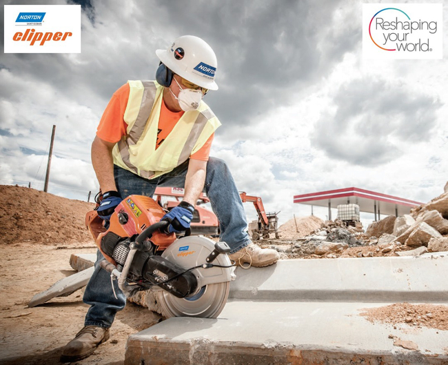 NORTON CLIPPER CP514 SPINNER HAND CUTTING HANDSHAW FOR CONCRETE AND ASPHALT PROFESSIONAL Ø 350mm 5.4 HP AUTHORIZED NORTON CLIPPER DEALER