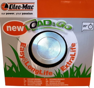 OLEO-MAC LOAD&GO 130mm x 3mm EXTRALIFE M10x1.25 LHF BLADING HEAD with metal knob EFCO 63129015 - OFFICIAL DISTRIBUTOR - AUTHORIZED DEALER OLEO MAC