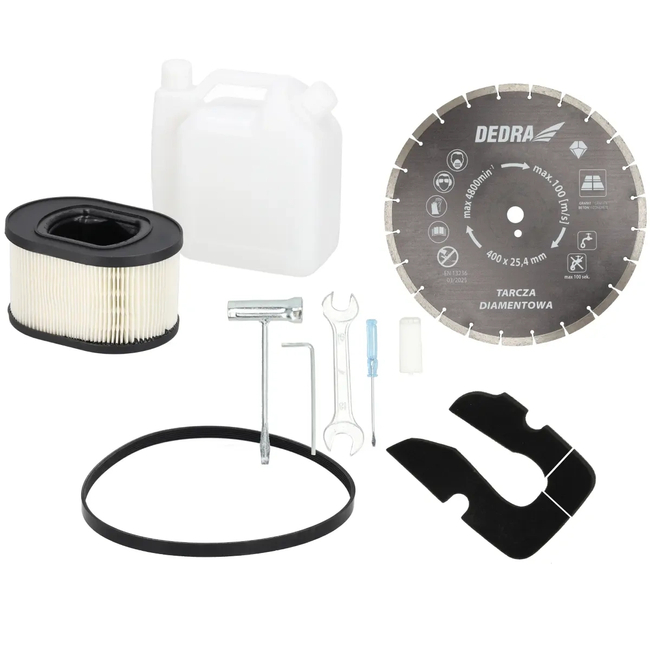 Przecinarka spalinowa do betonu i stali 4,8kW, 400/25,4mm