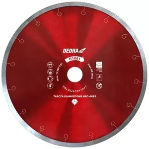 DIAMOND BLADE SLIM FOR TILES, STONEWARE DEDRA H1064E 180X25,4MM, THIN