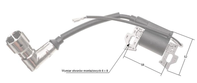 Cívka zapalovacího modulu Loncin LC1P70FC 1P65FC ORIGINÁLNÍ DÍL 270920286-0001