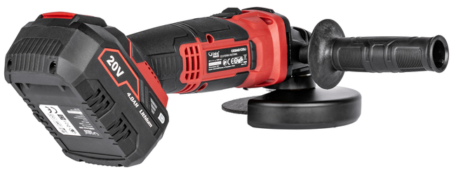 SZLIFIERKA KĄTOWA CEDRUS POWER+ AG125Li-SET Zestaw z baterią i ładowarką w walizce POWER+ 20V - OFICJALNY DYSTRYBUTOR - AUTORYZOWANY DEALER CEDRUS