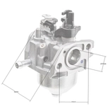 Loncin LC1P65FC carburetor ORIGINAL PART 170021144-0001