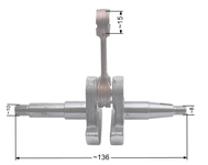 Crankshaft NAC CS4500 CS5200 market saws NZ309