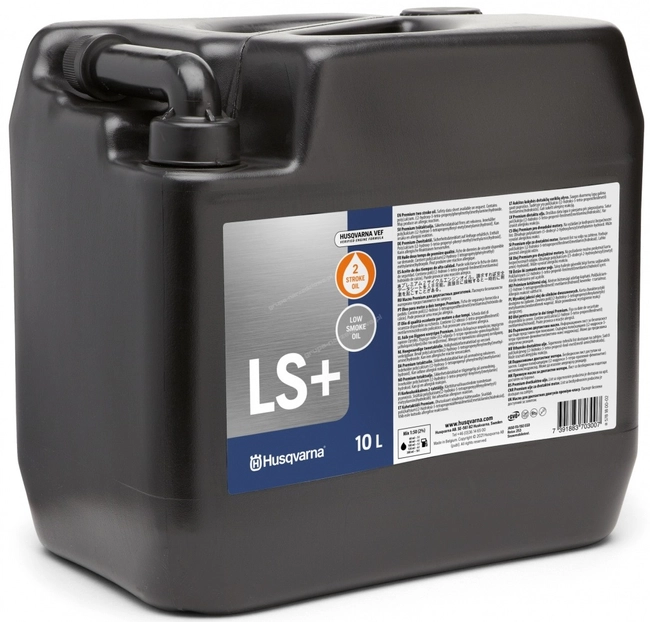 HUSQVARNA LS+ 10L 2-taktní motorový olej pro dvoutaktní motory HUSQVARNA 2-taktní směšovač paliva pro dvoutaktní motory pro motorové pily, foukače, vyžínače, vyžínače, nůžky, postřikovače atd.pro dvoutaktní motory 578180002