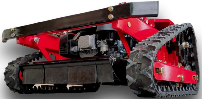 MASTERCUT JFRC55S SEKACÍ ROBOT NA DÁLKOVÉ OVLÁDÁNÍ HYBRIDNÍ PÁSOVÝ TRAKTOR NA TRÁVU POD PANELEM SEKAČKA NA DÁLKOVÉ OVLÁDÁNÍ