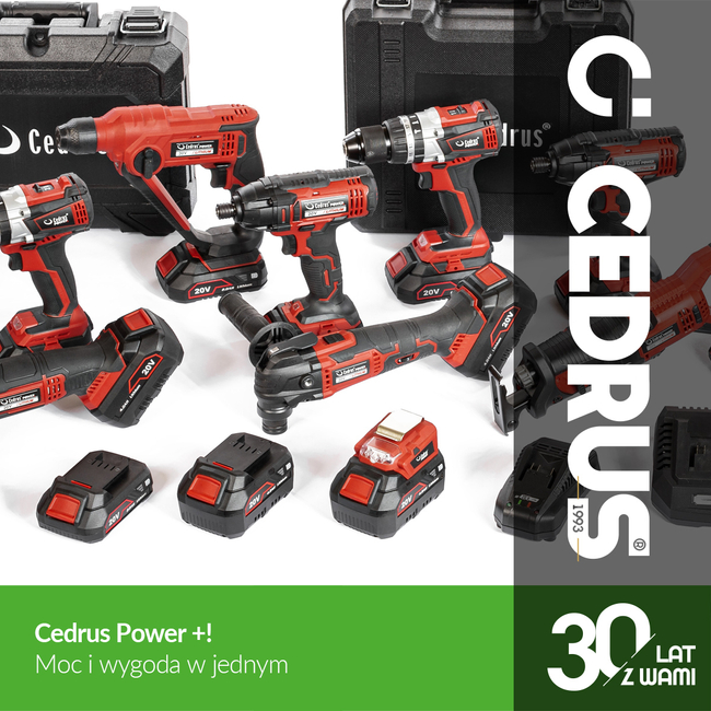 CEDRUS PC160Li ČIŠTĚNÍ ODPADŮ KARTÁČEM 2v1 POWER+ 20V - OFICIÁLNÍ DISTRIBUTOR - AUTORIZOVANÝ PRODEJCE CEDRUS