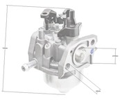 Gaźnik Loncin LC1P65FE-2 EURO V CZĘŚĆ ORYGINALNA 170021874-0001