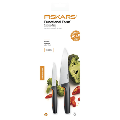 Fiskars Functional Form 1057557 zestaw 2 noży szefa kuchni z japońskiej stali