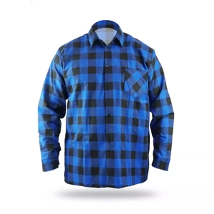 Blue flannel shirt, size.XXXL, 100% cotton