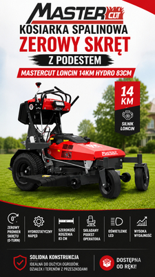 MASTERCUT KZT83/LC352 BEZOTÁČKOVÝ TRAVNÍ TRAKTOR BEZOTÁČKOVÁ SEKAČKA S VLASTNÍM POHONEM