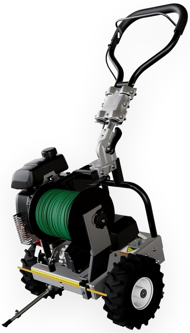 CEDRUS VONBLON KVM600MH URZĄDZENIE MASZYNA DO UKŁADANIA PRZEWODU KABLA KABLI NA TRAWNIKU PORTABLE WINCH - OFICJALNY DYSTRYBUTOR - AUTORYZOWANY DEALER CEDRUS