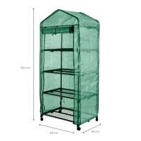 DEDRA N04721 Szklarnia ogrodowa regałowa miniszklarnia PE 69x49x160 cm balkon taras