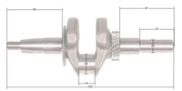 Loncin LC168F-2H G200F(D) crankshaft ORIGINAL PART