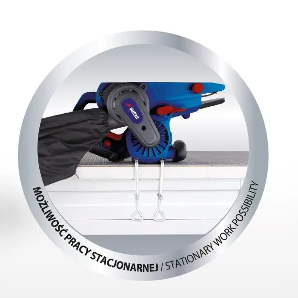 PÁSOVÁ BRUSKA, DEDRA DED7934 1010W, 76X533MM, 3M KABEL, NASTAVITELNÝ PR. REVOLVING