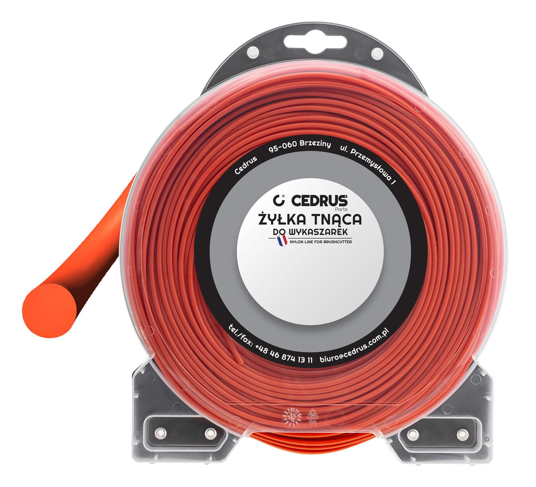 Żyłka tnąca 2.4/90m okrągła pomarańcz DBPLCEDBD01/04RO