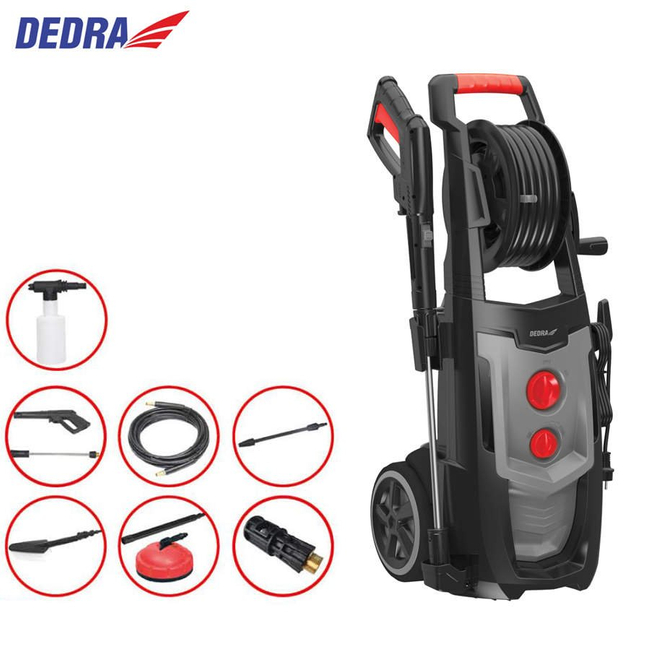 DEDRA DED8822 HIGH PRESSURE WASHER type KARCHER ALUPOMPA 2300W 150BAR EWIMAX - OFFICIAL DISTRIBUTOR - AUTHORIZED DEALER DEDRA