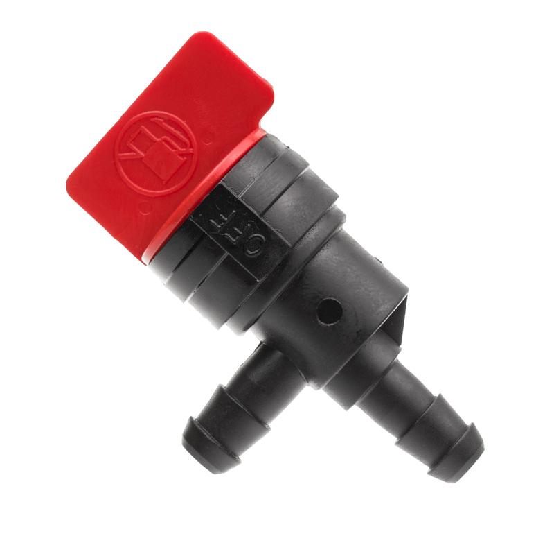 Zawór paliwa B&S 1/4 cala 90° przepływowy NZ619 - widok ogólny