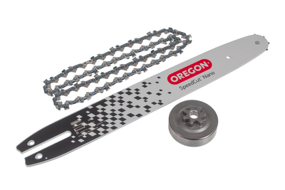 Zestaw OREGON SpeedCut Nano 614384 - prowadnica 144TXLNA074 + łańcuch 80TXL059E + bęben 610726N 614384