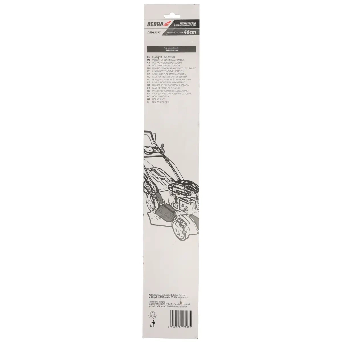 Ostrze podwójne do kosiarki 46cm DED8724Q-46L – opakowanie