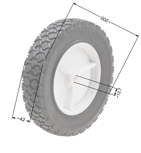 Koło jezdne kosiarki spalinowej 200mm 832HP