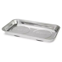 DEDRA 18B005 Rectangular magnetic bowl, 140x240 mm, stainless steel tray, screw container