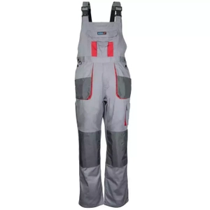 DEDRA BH3SO-LD LD/54 Spodnie ochronne ogrodniczki robocze BHP szare Comfort Line 190 g/m²