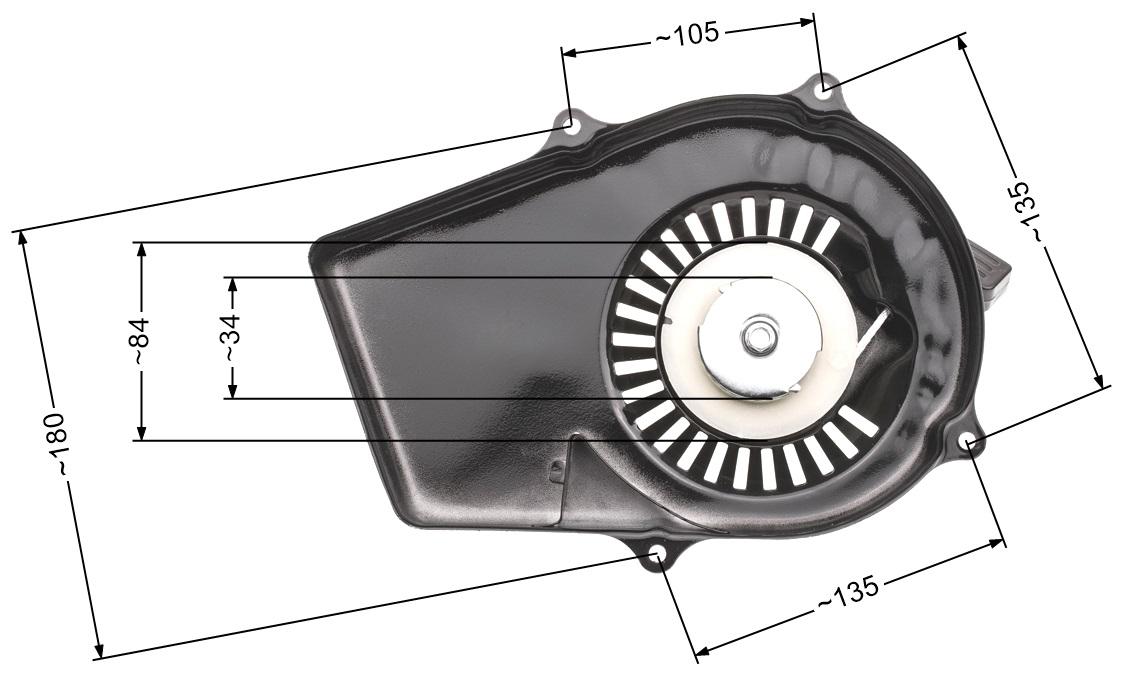 Rozrusznik Black&Decker Castorama agregaty chińskie 2-suw metalowe zabieraki NZ568