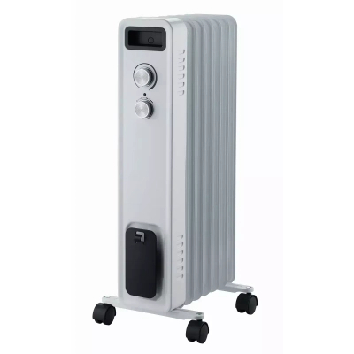 DESCON DA-J1501 Grzejnik olejowy 1500W 7 żeber, kaloryfer piecyk z termostatem