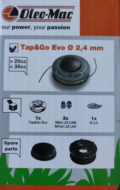 OLEO-MAC TAP&GO BLADES HEAD 130mm x 2,4mm EFCO M10x1,25 M8x1,25 61459100 - Oficialní distributor - autorizovaný prodejce OLEO MAC