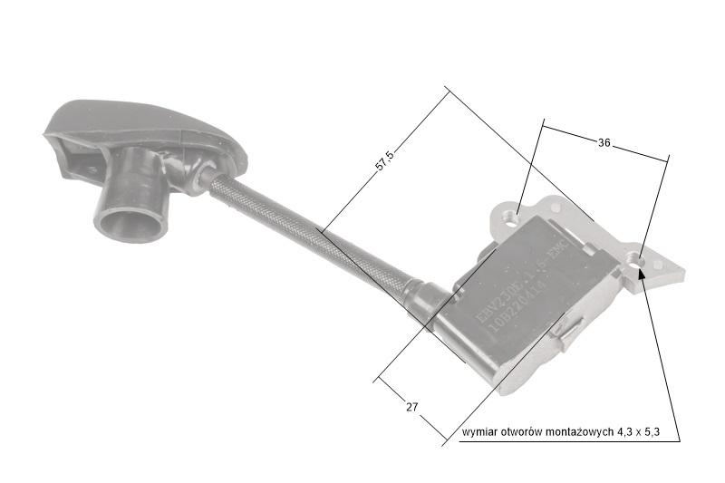 Moduł zapłonowy CEDRUS 070486 – wymiary i rozstawy otworów