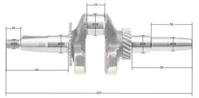 Wał korbowy Rato silnik R300 13300-Z530410-00A0