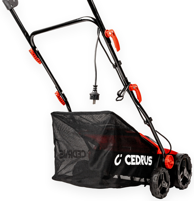 CEDRUS WE38 GREEN AREATOR 2-in-1 AERATOR + 2 ROLLERS 1800W / 38cm CEDWE38 - EWIMAX - OFFICIAL DISTRIBUTOR - AUTHORIZED DEALER CEDRUS