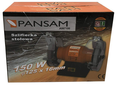 PANSAM A067100 SZLIFIERKA STOŁOWA TARCZOWA WARSZTATOWA 150W 125 mm EWIMAX - OFICJALNY DYSTRYBUTOR - AUTORYZOWANY DEALER PANSAM