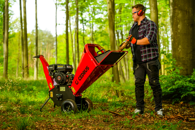 Cedrus RB02 rozdrabniacz spalinowy rębak do gałęzi 10 cm Loncin 6,5 KM