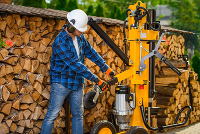 CEDRUS LS10 HYDRAULIC ELECTRIC WOOD SPLITTER CEDRUS CEDLS10V VERTICAL CHIPPER PRESSURE 22 TONS - EWIMAX - OFFICIAL DISTRIBUTOR - AUTHORIZED CEDRUS DEALER