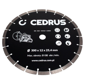 Tarcza diamentowa Cedrus przecinarka spalinowa CEDPC300 720156