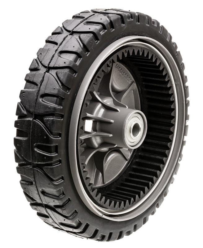 Koło tylne do kosiarki Weibang WB536SK V 3IN1 – bieżnik i piasta, OEM 5380310010/40