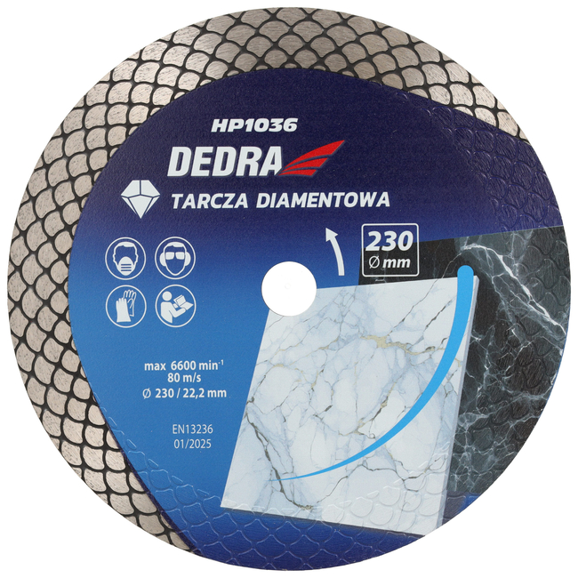 TARCZA DIAMENTOWA 230MM ŁUSKA DEDRA